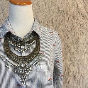 Foxy classic button down